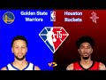 Houston Rockets at Golden State Warriors  NBA Live Scoreboard Play by Play / Interga