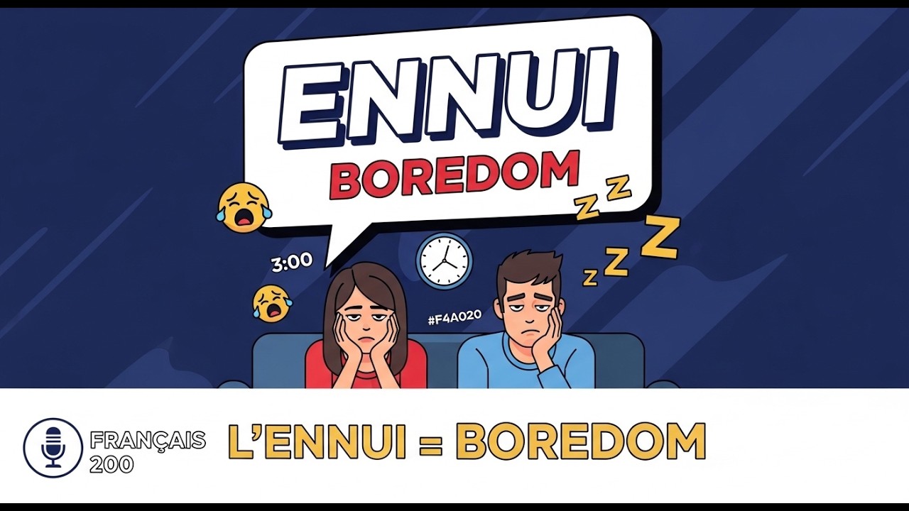 L'Ennui en Français How to Talk About Boredom | Podcast Français A2-B1 🎙️ Français 200