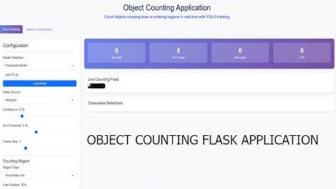 Ready-to-Use YOLO Object Detection + Counting App with Flask