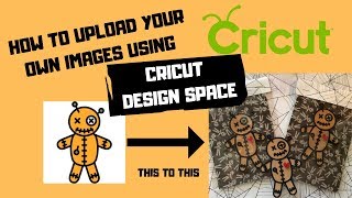 HOW TO USE YOUR OWN IMAGES ON CRICUT DESIGN SPACE VOODOO DOLL HALLOWEEN EDITION screenshot 5