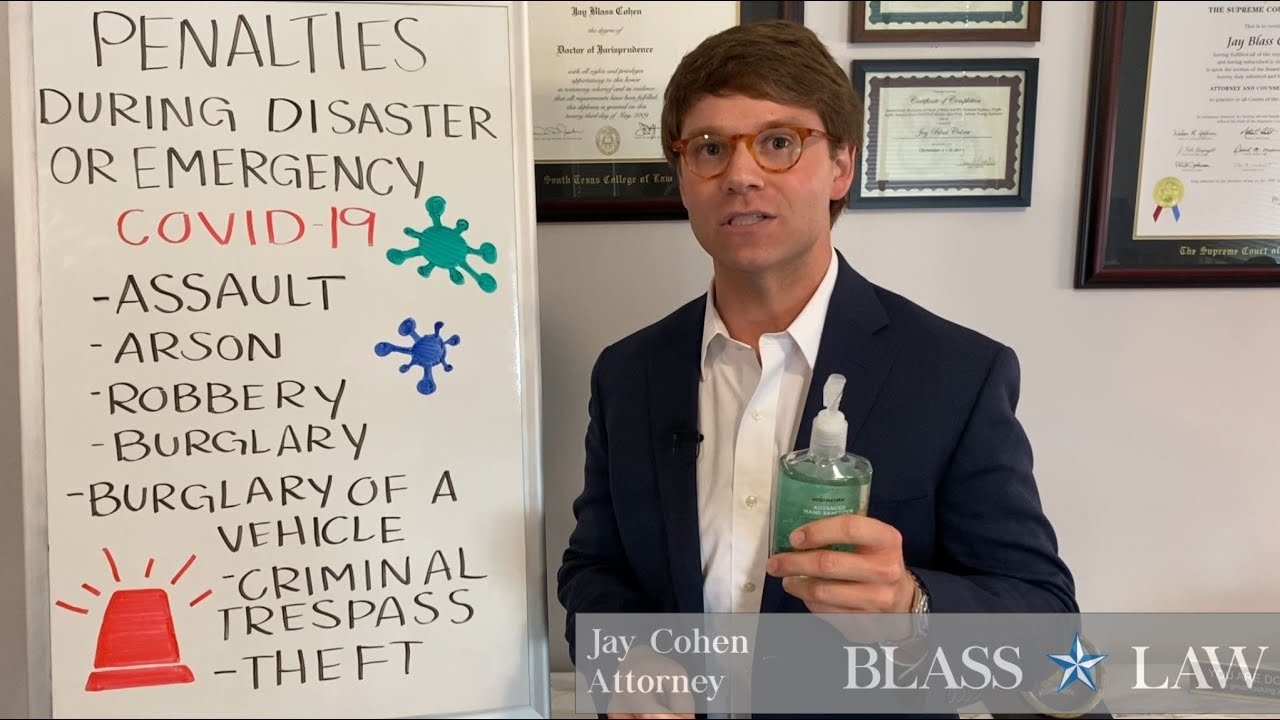 Increased criminal penalties during emergency 🚨 or disaster (COVID-19)⁣