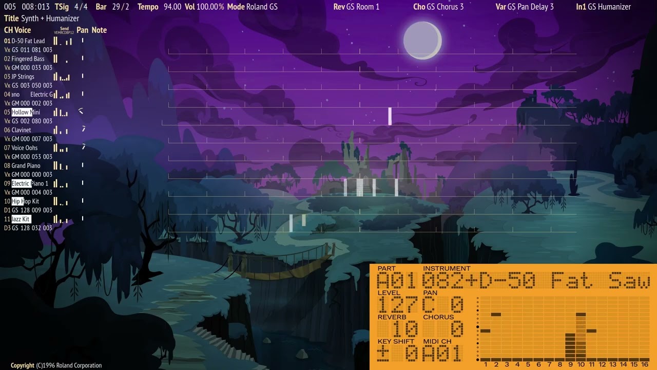 Idecs Music Software - Synth + Humanizer (1996) [GS, SC-88 Pro]