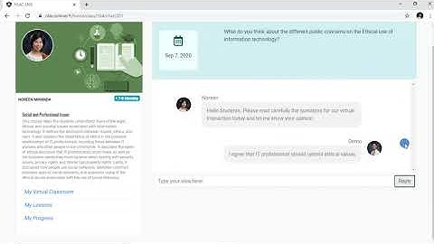 NLAC LMS Tutorial - Online Interaction