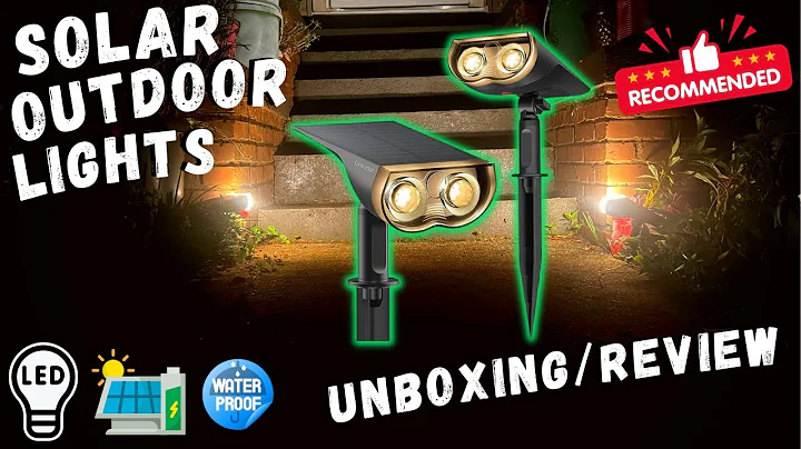 2-in-1 Solar Spotlights Outdoor Amazon - Unboxing/Review