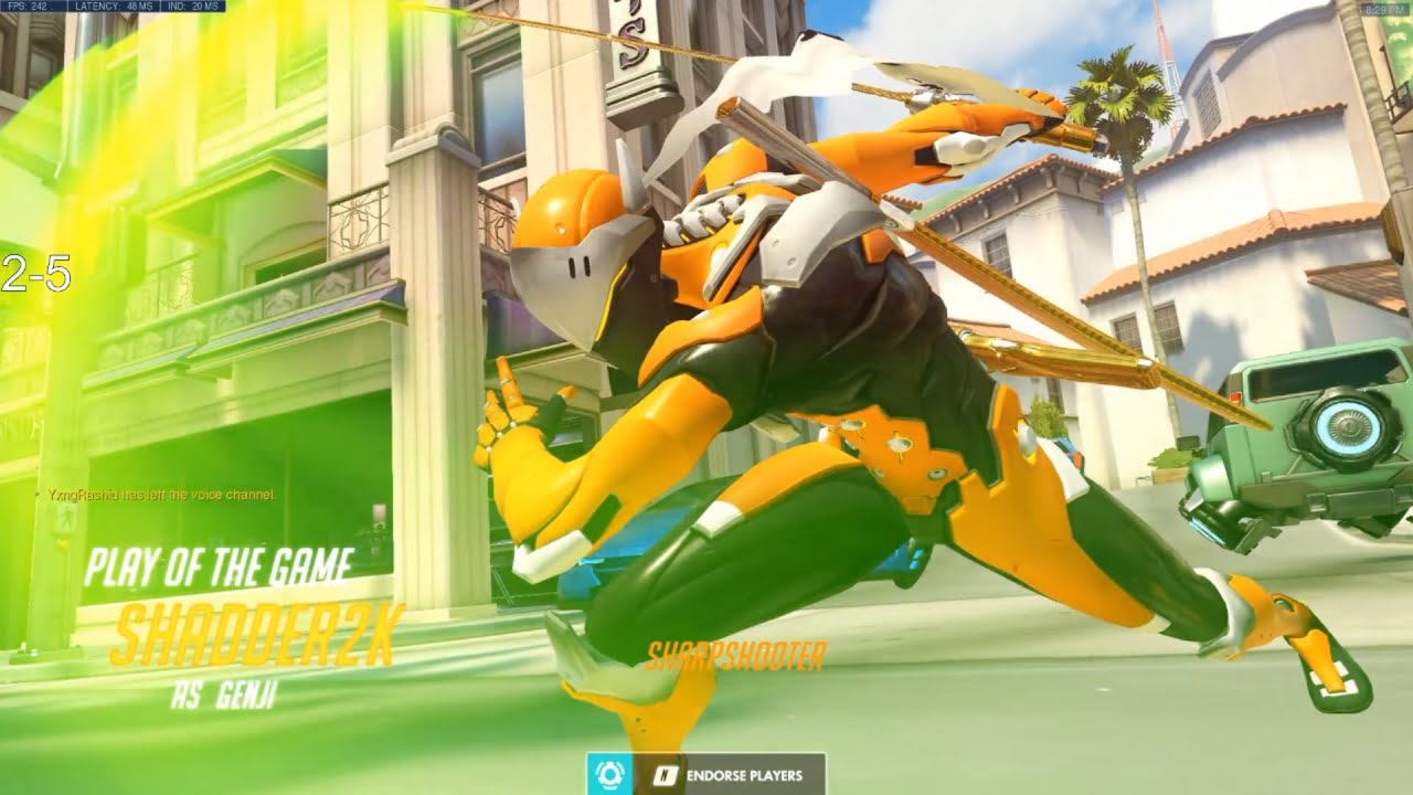 Overwatch Rank 1 Genji Shadder2k In an Unwinnable Game