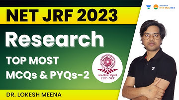 Research Top Most MCQs and PYQs - 2 | NET JRF 2023 | Dr. Lokesh Meena