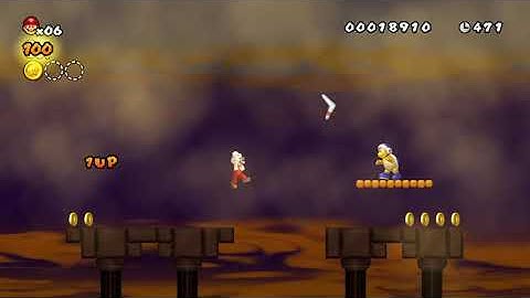 NSMBW Custom Stage - Searing Sandstorm (World 8)