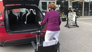 Loading GB-120 electric scooter into #tesla