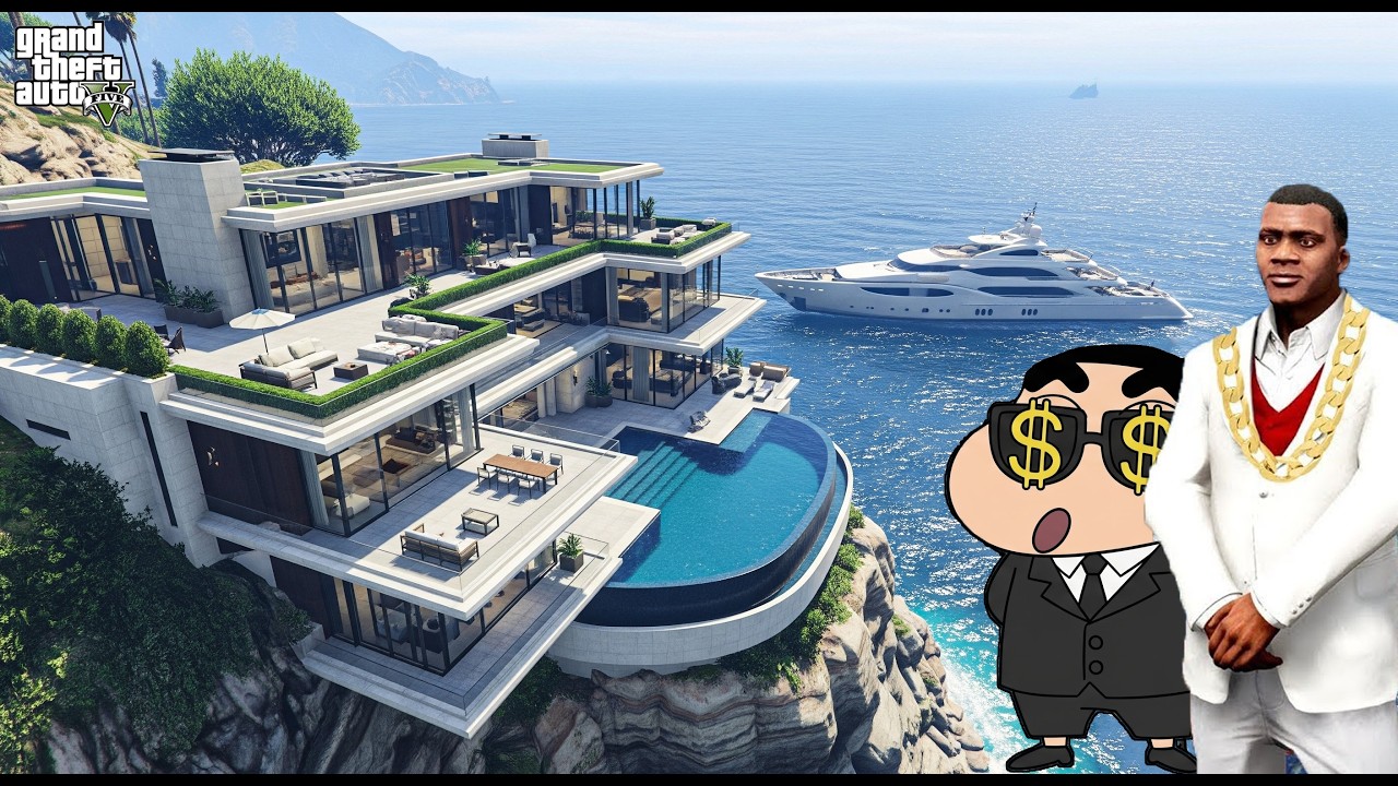 Franklin & Shinchan Collecting $1 to $1,000,000 POLICE Car GTA5