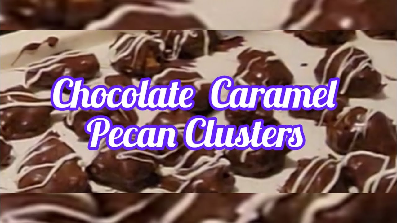 Chocolate Caramel Pecan Clusters | How to make Turtles | Easy Chocolate Candy Recipe