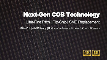 COB LED Display for Control Rooms & Conference | P0.4–P1.8 4K/8K Fine-Pitch Screen