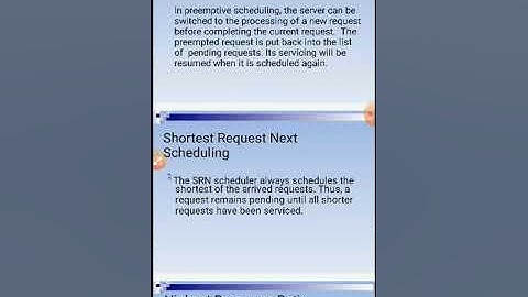 Process scheduling in Operating system video