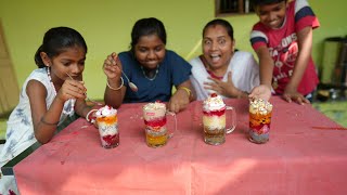 Fallooda Making and Eating challenge | இது வேற லெவல் challenge ..Mrs.Abi Time