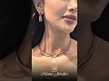 Minimal Diamond & Ruby Necklace Set