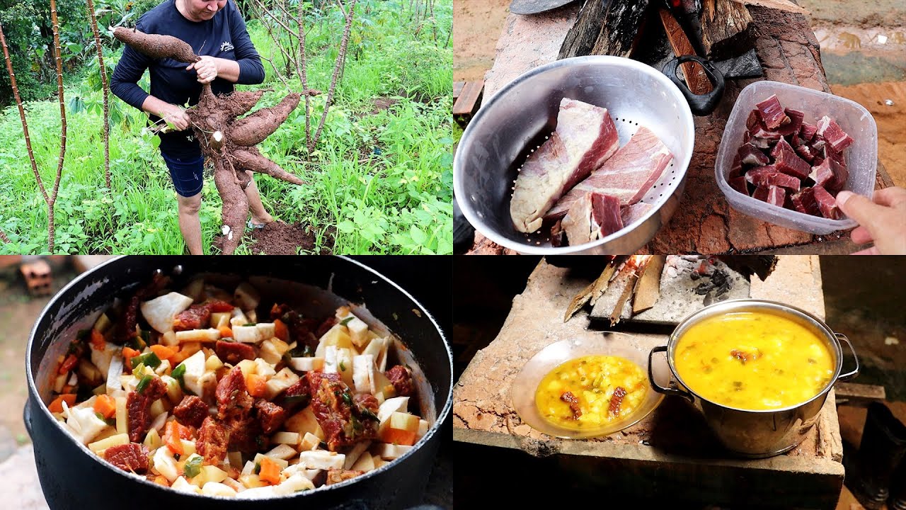 MACAXEIRA AO MOLHO DE CARNE SECA