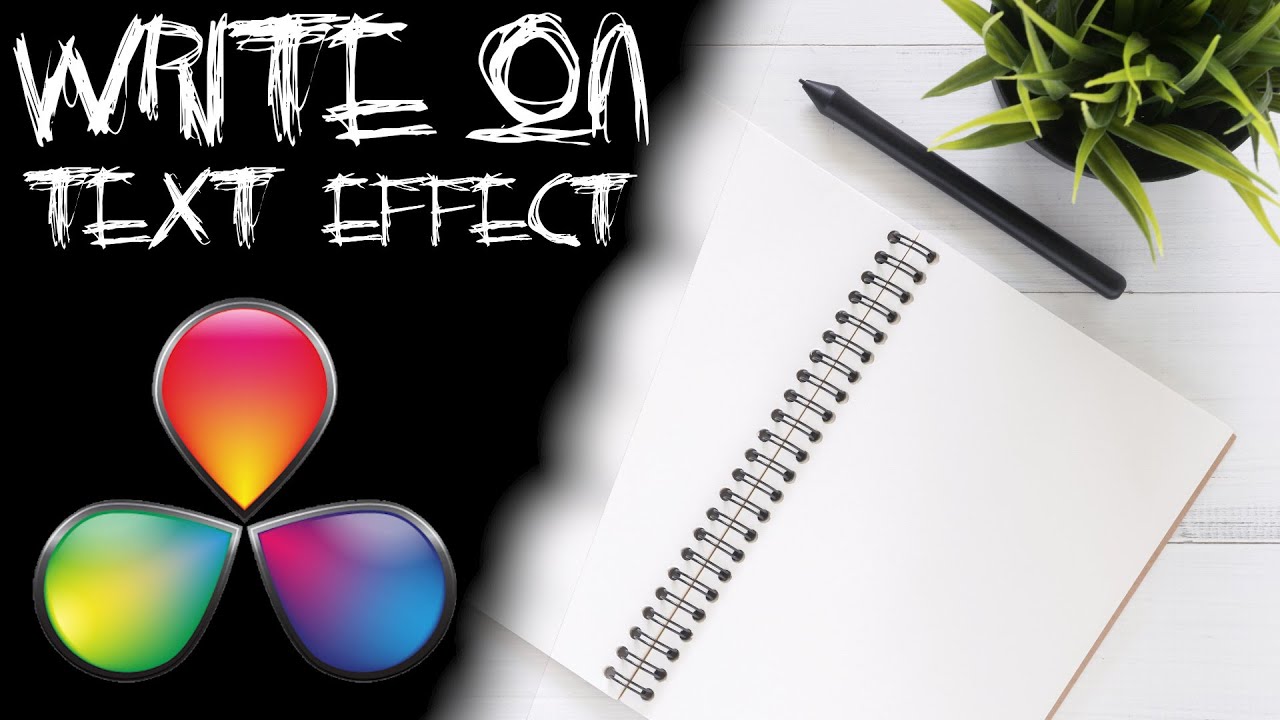 Write On Text Tutorial - DAVINCI RESOLVE 16 - Titel per Hand schreiben - Beginner Guide Deutsch