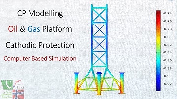 Cathodic Protection Modelling, Oil and gas Platform, Comsol