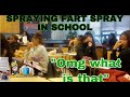 SPRAYING FART SPRAY IN CLASS PRANK!! (MUST WATCH)