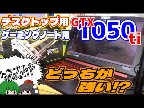 グラフィックボード】デスクトップ用GTX1050tiとゲーミングノート用