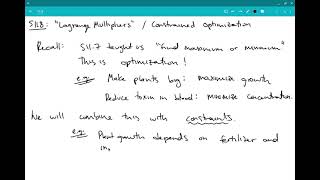 11.8 - constrained optimization