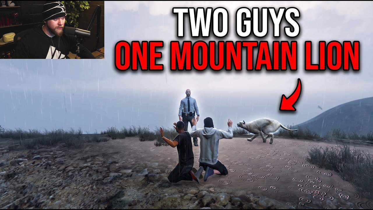 2 Guys 1 Mountain Lion | GTA but all npcs can talk