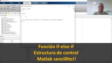 Función if else if de Matlab básico y sencillo