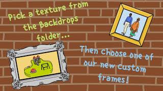 New images of backdrops, frames, sticky notes, pins and more! | VideoScribe