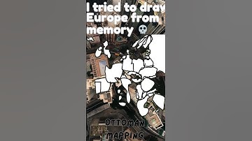 I tried to draw Europe from memory 💀💀💀 #mapping #geography #europe #roadto200subs