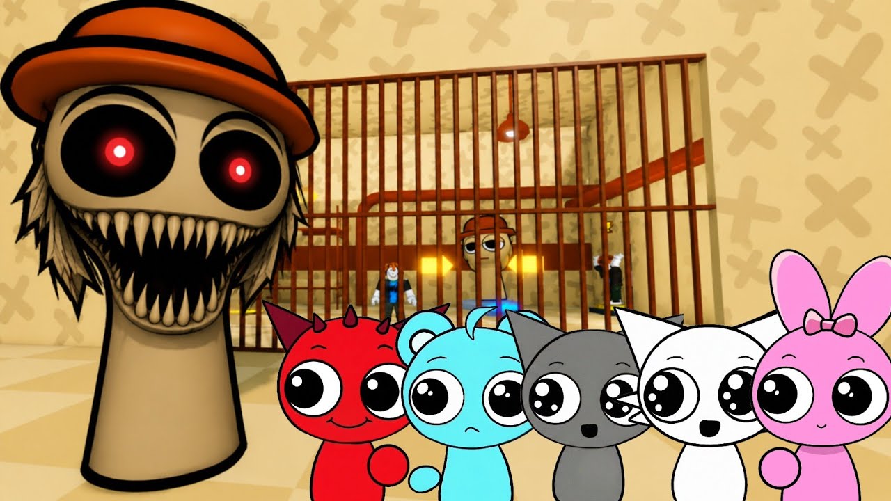 Sprunki Baby Raddy, Sky, Gray, Wenda & Pinki Played Sprunki Tunner ...