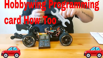Hobbywing Esc Programming Card How Too