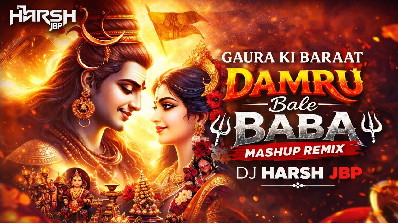Gaura Ki Baraat | Damru Bale Baba | Mashup Remix | DJ Harsh JBP | Maha Shivratri Special 2026