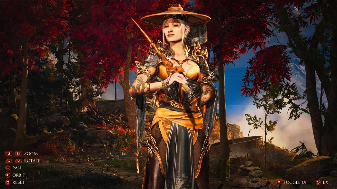 Showcase Fire Ashrah Skin with the Classic hat - Mortal Kombat 1