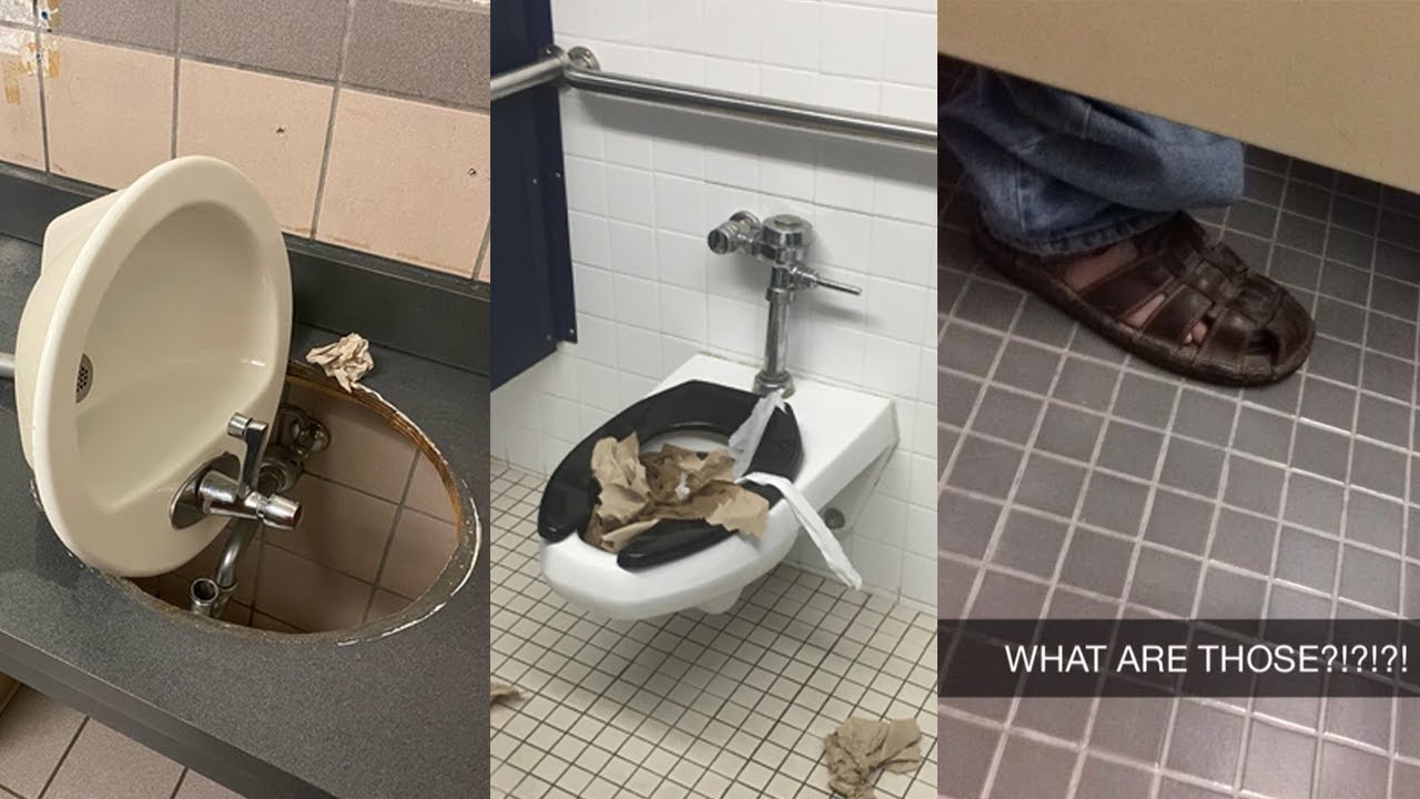 Туалеты в старших классах отвратительны...