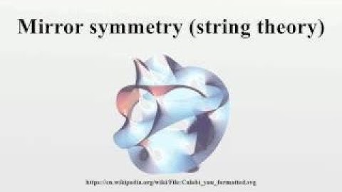 Mirror symmetry (string theory)