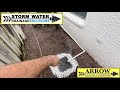 Rain water drainage  solve flooding in your yard  gutter downspout drains
