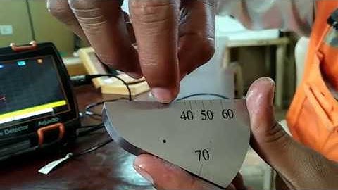 [Hindi/Urdu] Ultrasonic test - Machine calibration by normal and angle probe