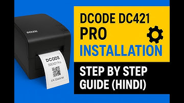 "DCode DC421 Pro Label Printer Installation | Step by Step Guide (Hindi)"