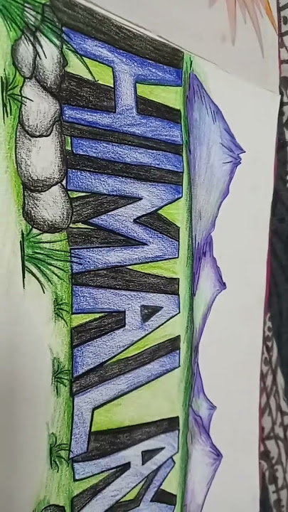 #calligraphyart with cool colors @akart_kalyanipaul.7689