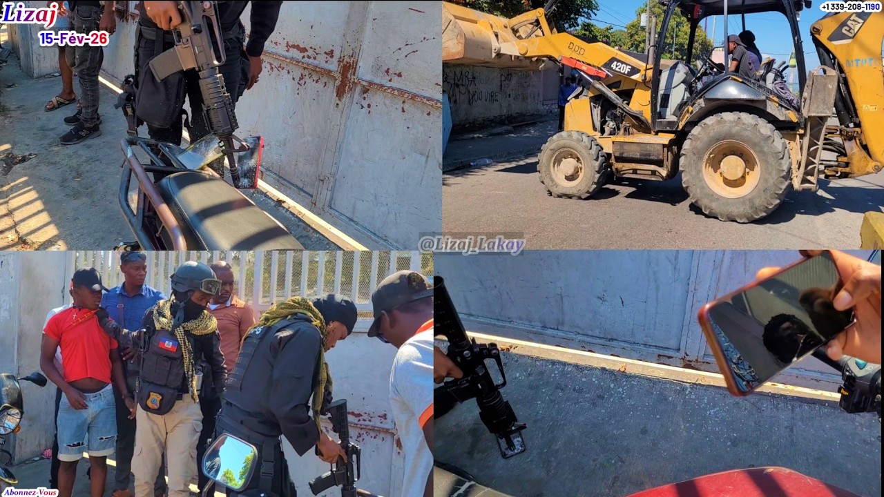 Lapolis pran Kòlèt Towo a, Zam sou telefòn nan, Mairie Petion ville debake ak Traktè, Treto kraze