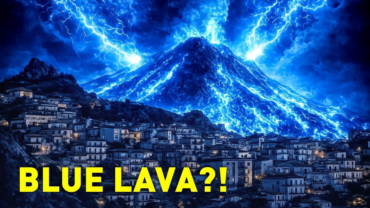 Индонезия в шоке: вулкан извергает светящуюся синюю лаву