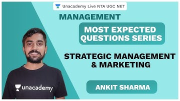 Most Expected Question | NTA UGC NET SEP 2020 | Strategic Management & Marketing | Ankit | Unacademy