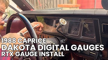 DAKOTA DIGITAL Gauges install BOX CHEVY!
