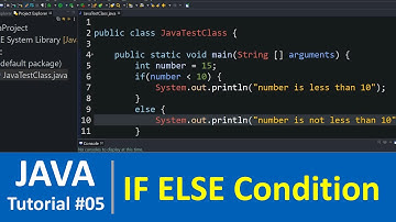 Java Tutorial #5 - Conditional if else statement program in Java Programming