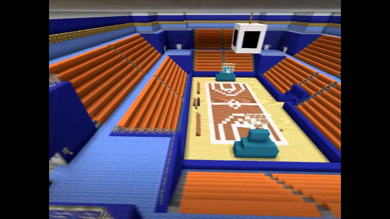 Construcciones Minecraft. Estadio de Baloncesto - YouTube