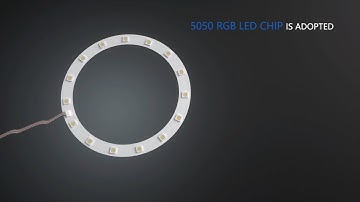 Mcbazel PS5 DIY RGB LED Light Strip Round Light with Remote Control No Tool Required Easy Set Up