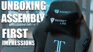 Secretlab TITAN Softweave Charcoal Blue - Unboxing, Assembly, First Impressions