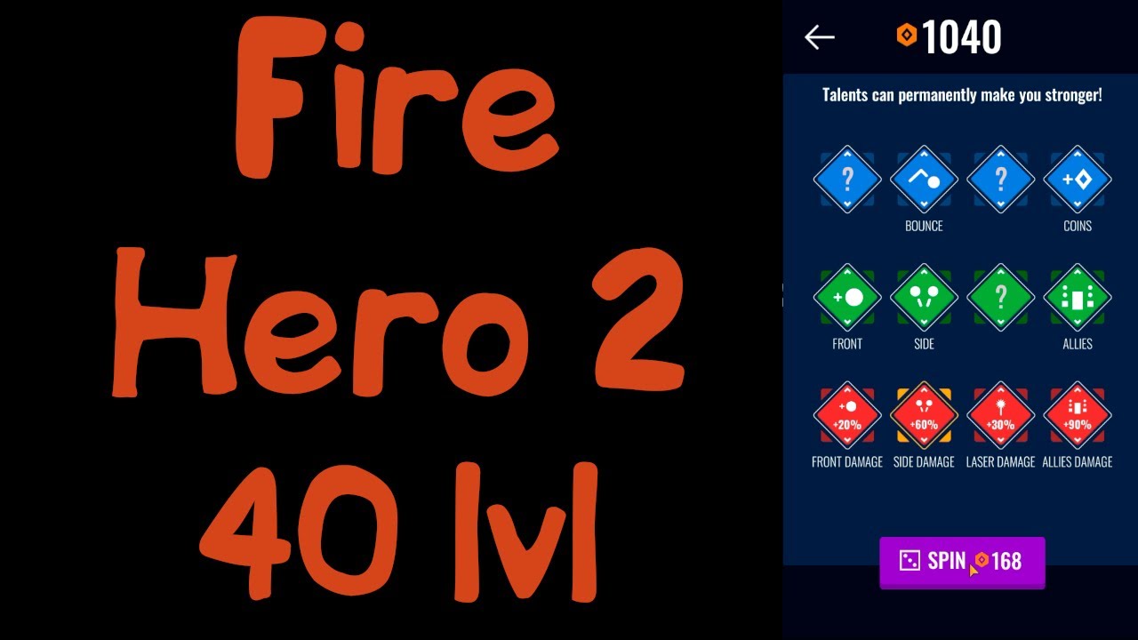 Fire Hero 2: 40 final level new update 145143548413546831T points