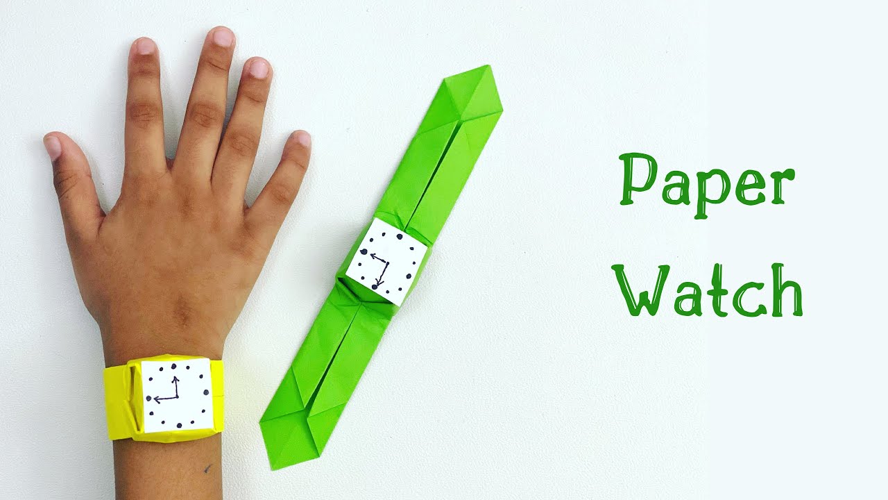 How To Make Easy Paper Watch For Kids / Nursery Craft Ideas / Paper ...