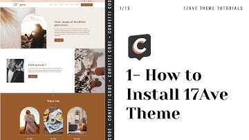 1 - 17 Ave - Install Your Theme | Easy 1-Click Installing Kadence Child Theme for Wordpress
