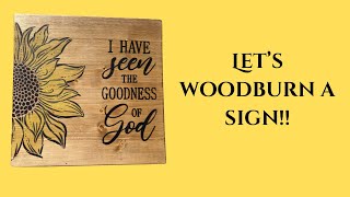 How to wood burn using torch paste and Ikonart reusable stencil.